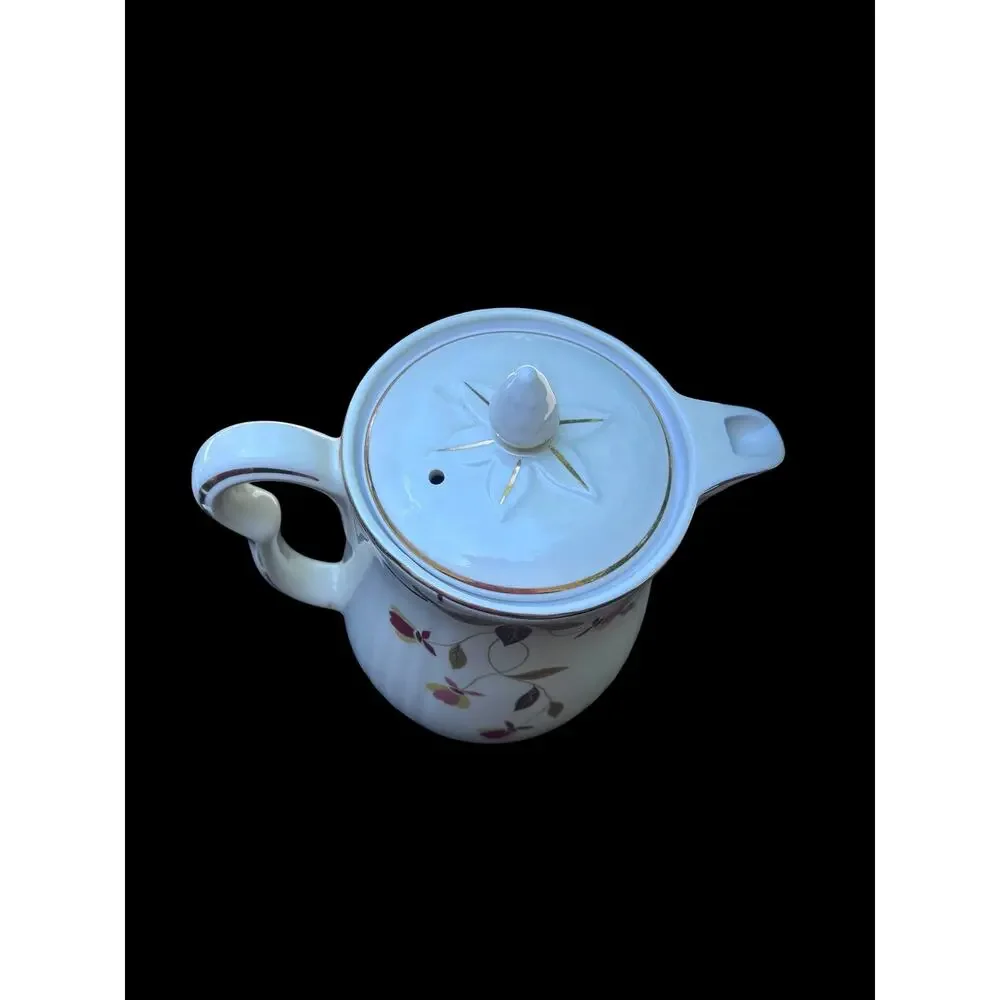 Hall Autumn Leaf Coffee Pot With Matching Aluminum Percolator With Lid Country